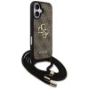 Etui Guess 4G Big Logo Cord Stap         Crossbody do iPhone 17 brązowy